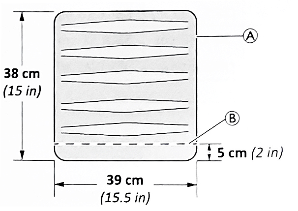 Comment découper le rigidizer en fonction des dimensions du coussin