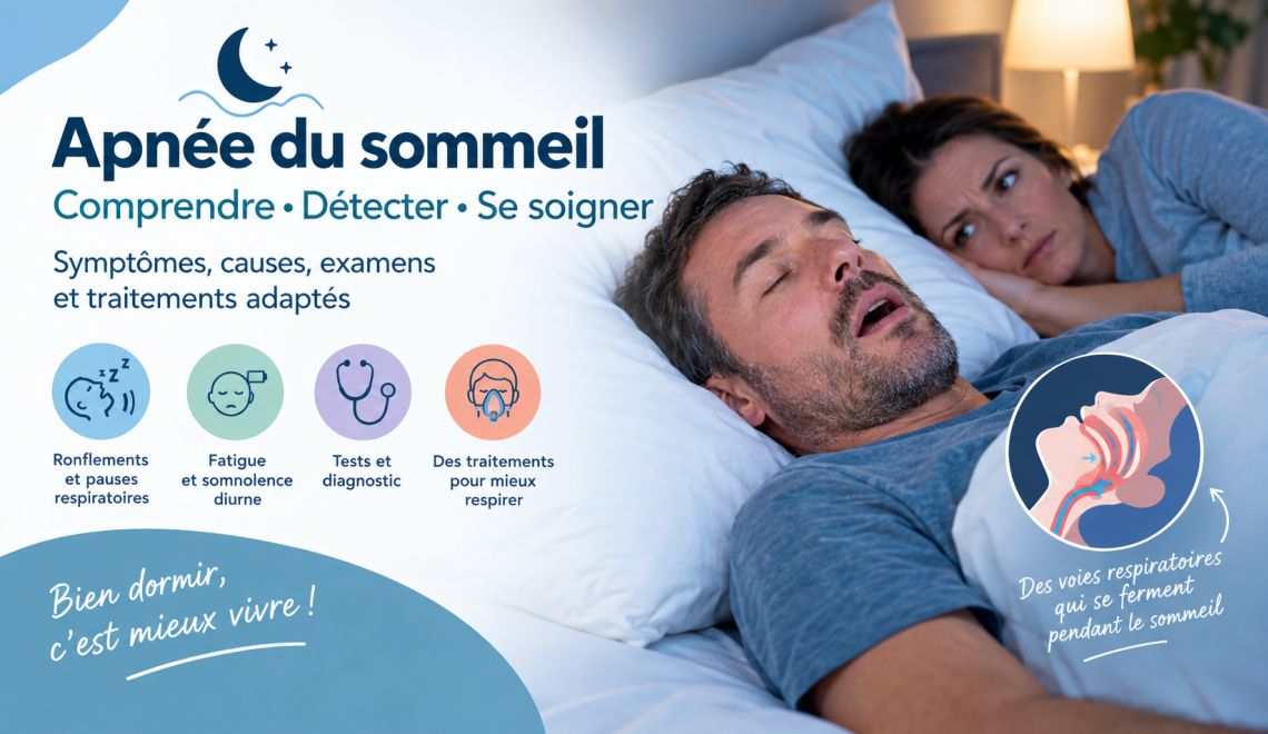 Apnée du sommeil : comprendre les causes, reconnaître les symptômes et connaître les traitements