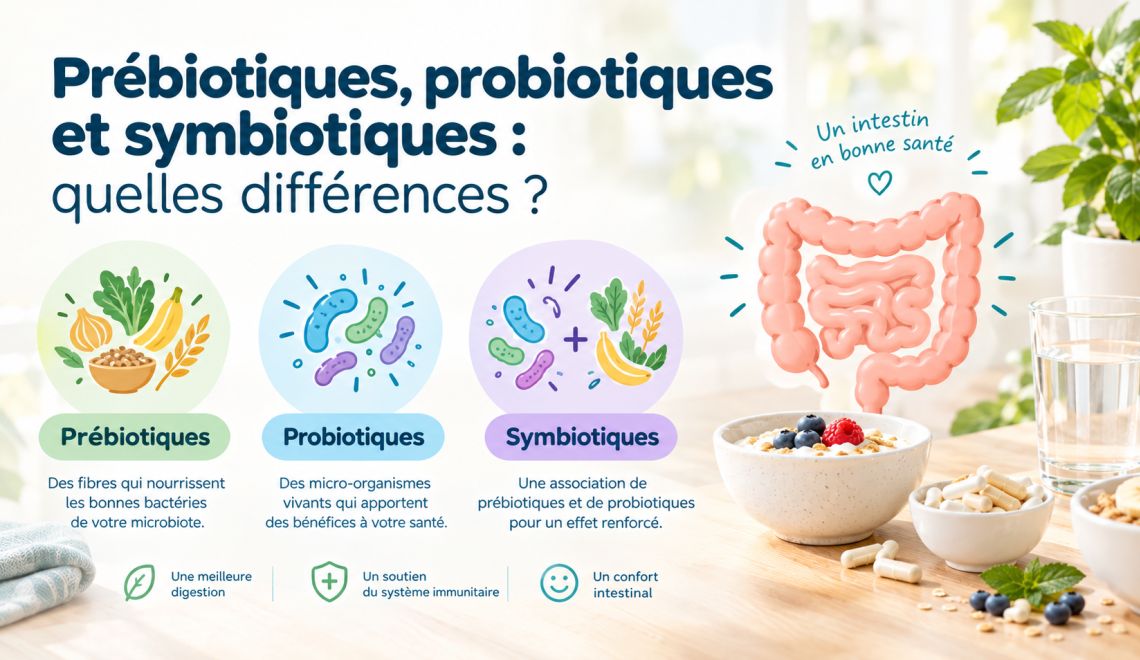 Prébiotiques, probiotiques et symbiotiques : quelles différences ?