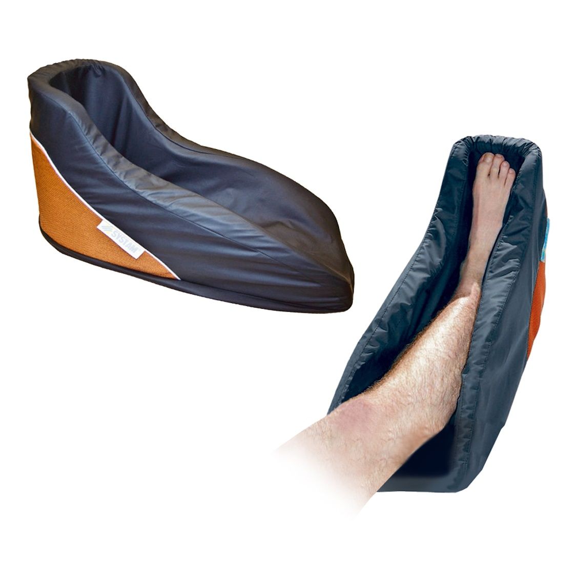 Talonnière Anti-Escarre KINEBALL Avec Coussin Demi-Lune - Taille Unique Bleue - Neuf