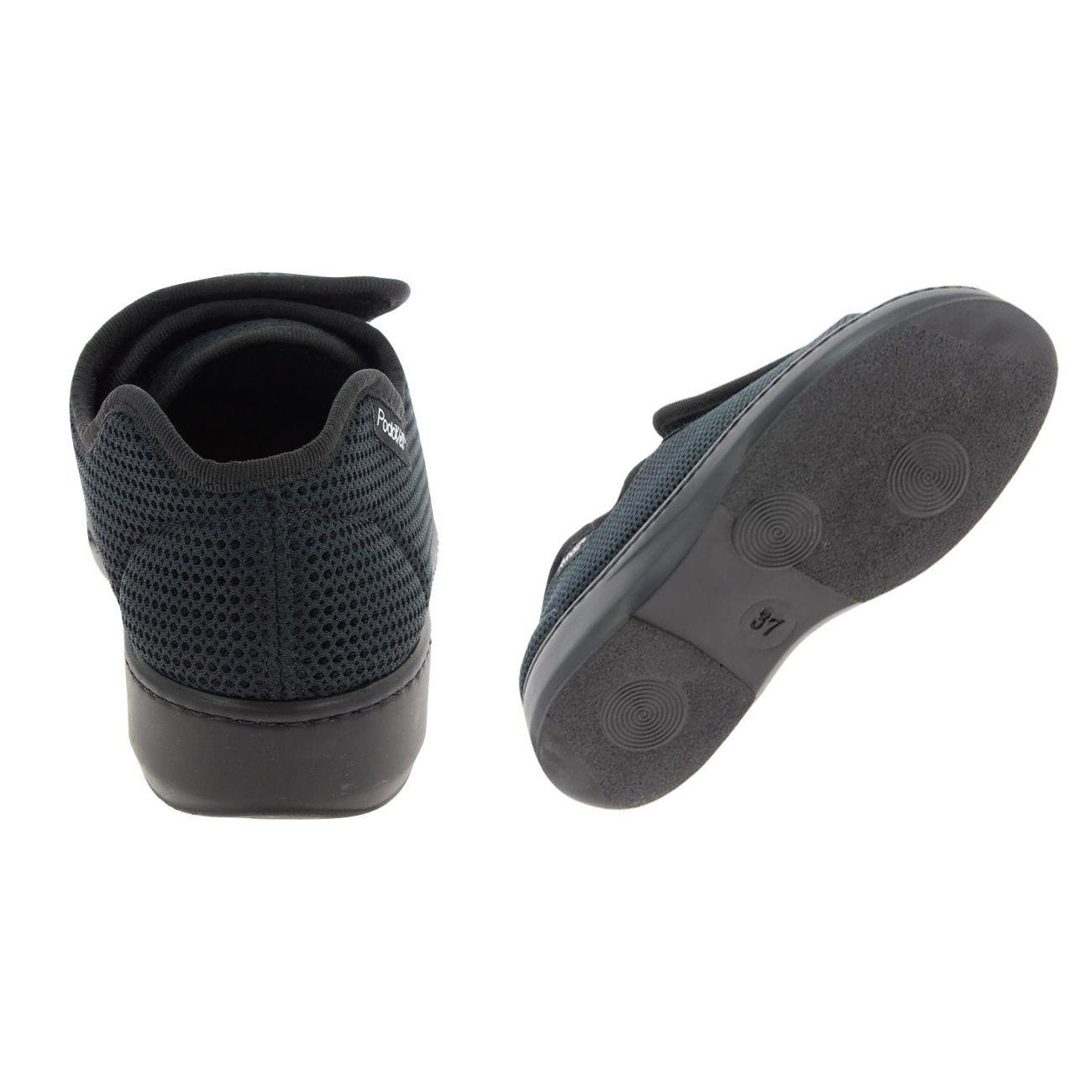 Pantoufles Pieds Nus KOWAYI - Chaussons Fermés Antidérapants Unisexe Adulte - Cuir Synthétique - Noir