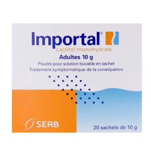 Importal Adultes 10g - Traitement symptomatique Constipation - 20 Sachets