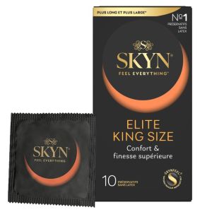 Skyn Elite King Size - 10 préservatifs grande taille sans latex