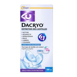 Dacryo - Entretien des Lentilles 6 en 1 - 50ml