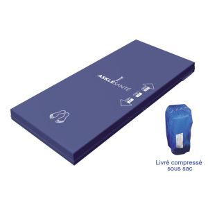 Matelas Mousse Visco élastique Alova VMA62 Largeur 90 cm