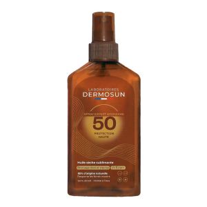Spray Huile Sèche SPF 50 - Protection & Bronzage à l'huile de coco - 125ml
