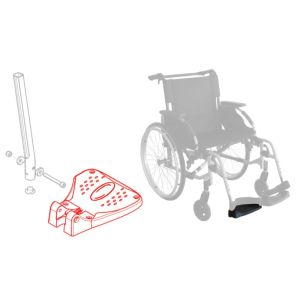 Palette fixe pour repose-pied - Fauteuil roulant Action ng - Côté Droit
