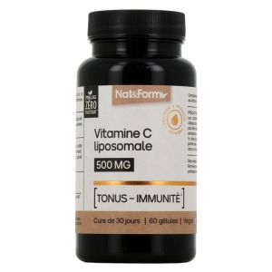 Vitamine C Liposomale 500mg - Tonus Immunité - 60 gélules