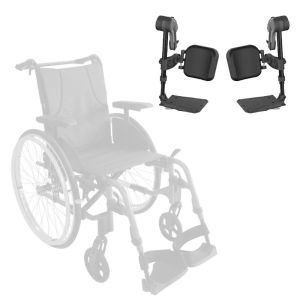 Repose-jambes droit et gauche - Fauteuil roulant Action 2NG et 3NG