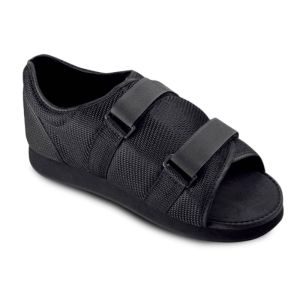 Chaussure de marche basse Noir Problèmes circulation veineuse ou Opération pied ou orteils