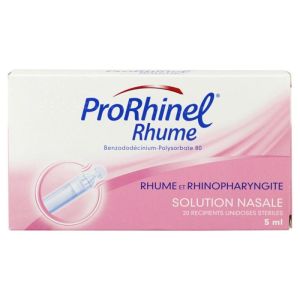 Solution nasale - Rhume Rhinopharyngite - 20 Flacons de 5ml