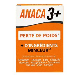 Anaca3+ - Perte de Poids Ingrédients Minceur - 120 gélules