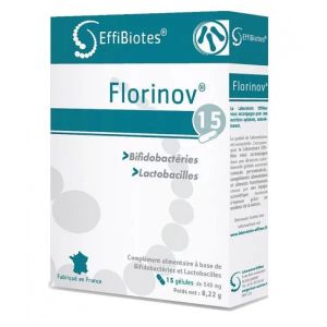 Florinov - Equilibre de la flore intestinale - 15 gélules