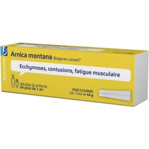 Gel Arnica Montana - Ecchymoses Contusions Fatigue musculaire - Tube 45 g