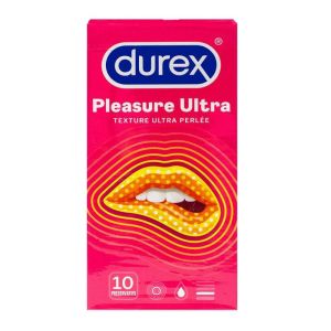 Pleasure Ultra - Texture Ultra Perlée - 10 préservatifs