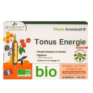 Phyto Aromicell'R Bio - Tonus Energie - 20 ampoules de 10ml
