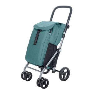 Chariot de courses 4 roues à pousser Lett 435 - Vert