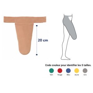 Bonnet couvre-moignon élasto-compressif fémoral - Innothéra Olympique - Hauteur fémorale 20 CM