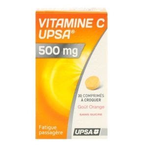 Vitamine C 500mg Orange - Fatigue passagère - 30 comprimés