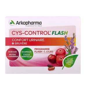 Cys-Control Flash - Confort urinaire - 20 gélules