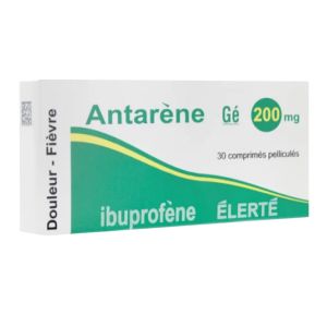 Antarene Gé 200 mg - Ibuprofène - Douleurs Fièvre - 30 comprimés