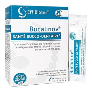 Bucalinov - Santé Bucco-Dentaire - 14 Sticks menthe