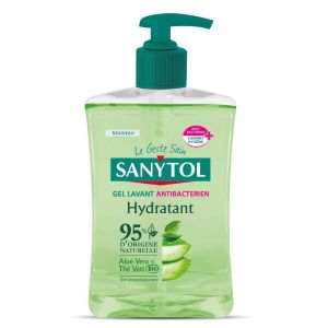 Gel lavant Mains Anti bactérien Hydratant - Thé vert Aloé vera - 500 ml