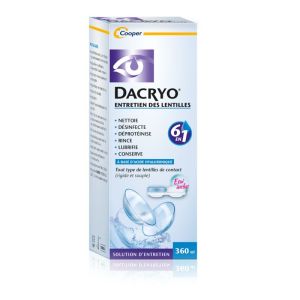 Dacryo - Entretien des Lentilles 6 en 1 - 360 ml