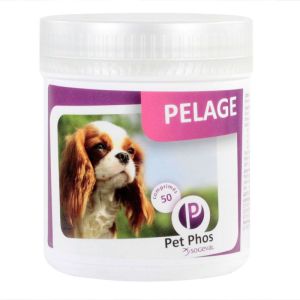 Pet-phos Pelage Chien - Beauté Pelage et Peau - 50 comprimés