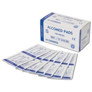 Tampons Alcomed Pads - Boîte de 100