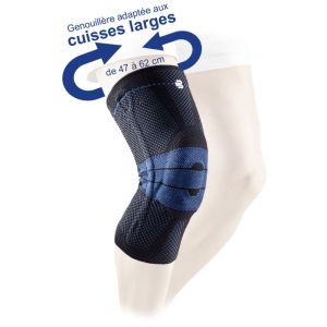 Genouillère Cuisse Large - GenuTrain Confort - Noir