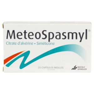 Meteospasmyl - Douleurs digestives avec ballonnements - 20 capsules molles