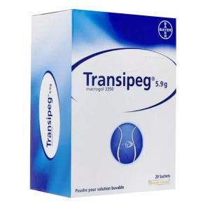 Transipeg 5,9g - Constipation - Poudre pour solution buvable - 20 sachets