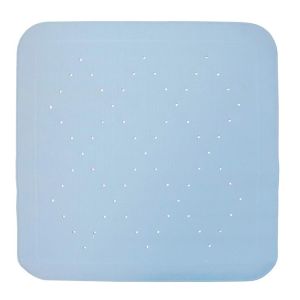 Tapis de douche carré Bleu 54 x 54 cm