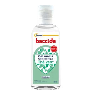 Gel hydroalcoolique Mains - Désinfectant - Thé vert - Flacon 30 ml