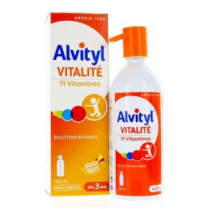 Vitalité - Solution buvable multivitaminée 11 vitamines - Flacon 150ml