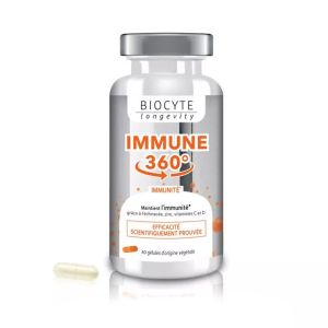 Biocyte - Immune 360° Vegan - Maintien l'immunité - 30 Gélules