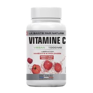 Vitamine C Vegan 1000 mg - Libération immédiate et prolongée - 100 Comprimés