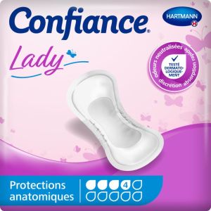 Confiance Lady Pads - 4 gouttes - Sachet de 12
