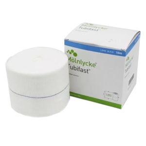 Tubifast - Bandage Tubulaire Elastique Ligne Bleue 10 m - Circonférence 24/40 cm