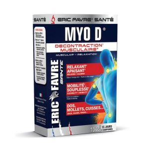 Myo D - Décontractant musculaire - 30 comprimes