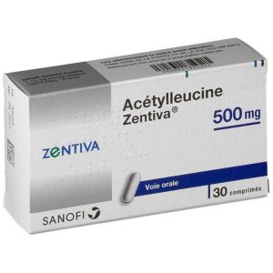 Acétylleucine Zentiva® 500 mg - Traitement crise vertigineuse - 30 comprimés