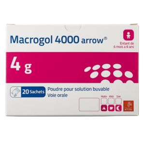 Macrogol 4000 4G - Constipation Enfant - Poudre suspension buvable - 20 sachets