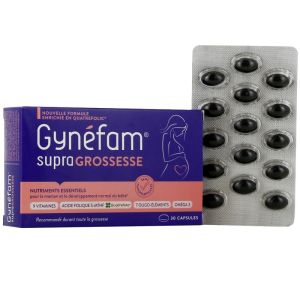 Gynéfam Supra Grossesse - Vitamines et Minéraux pour la grossesse - 90 capsules
