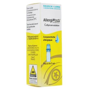 Collyre AllergiFlash 0,05 % - Conjonctivite allergique - Flacon 5ml