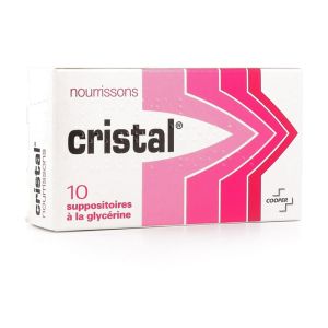 Cristal Nourrissons laxatif - 10 Suppositoires glycérine