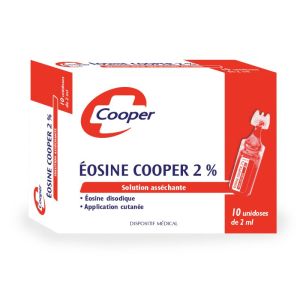 Eosine Cooper 2% - Irritation de la peau, érythème fessier - 10 unidoses 2ml