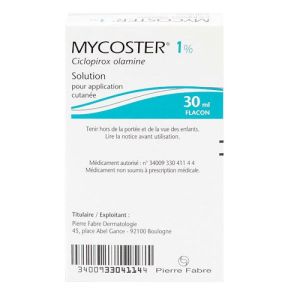 Mycoster 1% Solution application cutanée - Mycoses de la peau ou des ongles - Vaporisateur 30 ml