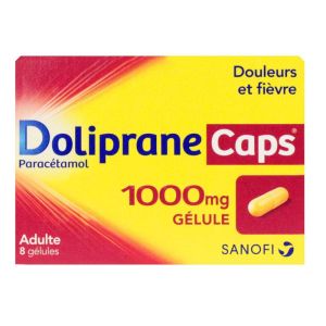 Doliprane Caps 1000mg - Douleurs et Fièvre - 8 gélules