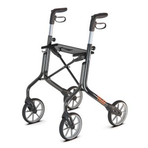 Rollator 4 roues Let's Move - Noir - Sac inclus